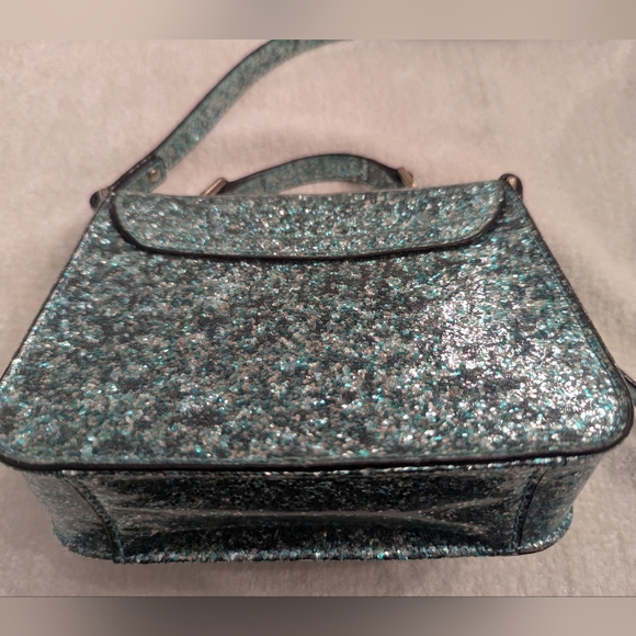 Kate Spade Teal glitter Shoulder/Handbag - Picture 5 of 5